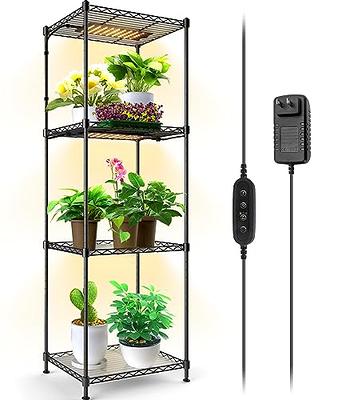  Everlasting Comfort Grow Lights for Indoor Plants Full  Spectrum - LED Grow Light (4 Lamps), 3-18 Hour Timer, Adjustable 63  Tripod, Indoor Grow Lights for House Plants, Plant Light for