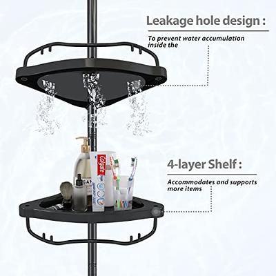 Tension Pole Stainless Steel Shower Caddy - Yahoo Shopping