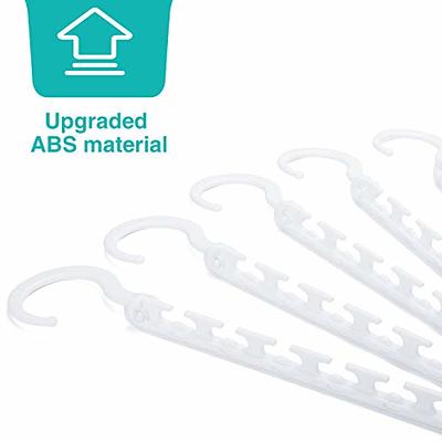 Smartor Sturdy Plastic Space Saving Hangers Pack of 20 Cascading Hanger Organizer Closet Space Saver Multifunctional Hangers