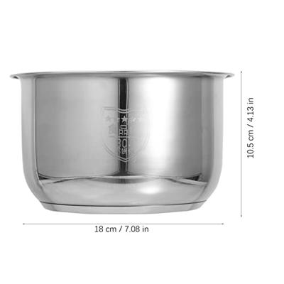 304 stainless steel rice cooker inner container Non stick Cooking Pot  Replacement Accessories kitchen food Rice Cooker liner