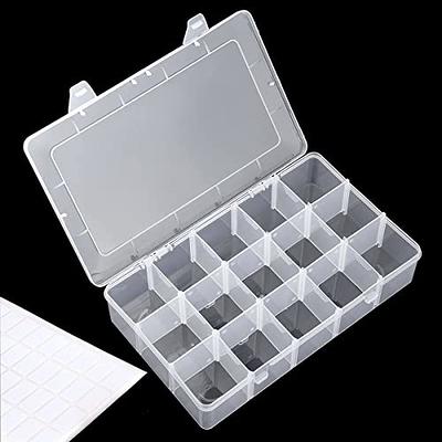 Citylife 32 QT Plastic Storage Bins with Removable Compartments Tray Craft  Organizers and Storage Clear Storage Container for Organizing Lego, Bead