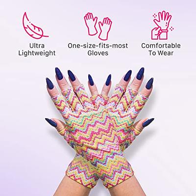 ManiGlovz - UPF 50+ UV Light Protective Nail Gloves, Gel Manicure Gloves  and Anti UV Fingerless Gloves for Women, Can be Used as Sun Protection  Gloves for Driving