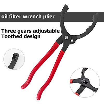 Long Handle Grip Oil Filter Pliers Universal Adjustable Oil Filter Wrench for Motorcycle Auto Truck New