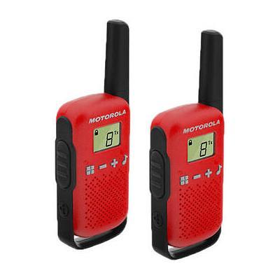 MOTOROLA SOLUTIONS Talkabout T210 Rechargeable 2-Way Radio in Black with  Red (2-Pack) T210 - The Home Depot