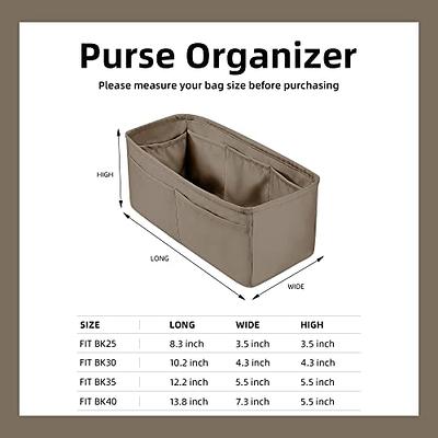 DGAZ Purse Organizer Silky Smooth,Silk,Luxury Handbag Tote in Bag