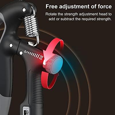 Hand Grip Strengthener 10-100kg Adjustable Hand Gripper With Counter  Forearm Exerciser Wrist Strengthener Trainer For Strong Wrists Fingers Hands