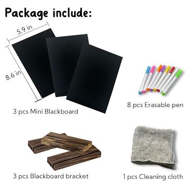 BokWin 20 Pcs Small Chalkboard Sign with Stand Small Chalkboard