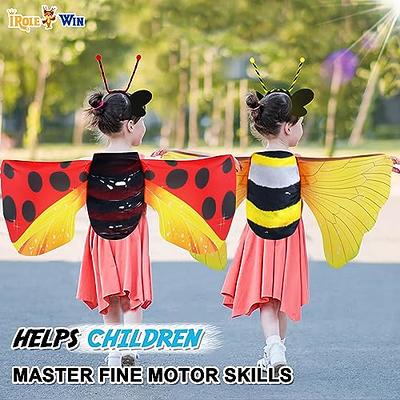 Kids Bee Costume Set Wings Headband Cosplay Birthday Halloween