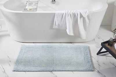 Mainstays Basic 2 Piece Polyester Bath Rug Set, Two 20 x 32 Rugs,  Lavender Sky