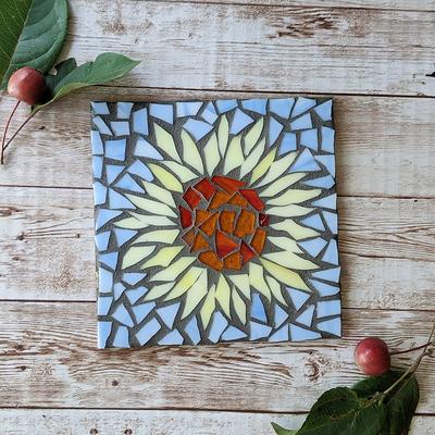 Craft Kits For Adults, Sunflower Trivet, Mosaic Kit, Diy Sunflower