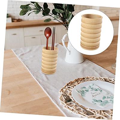 1pc Bamboo Wood Cutlery Storage Box Kitchen Restaurant Storage