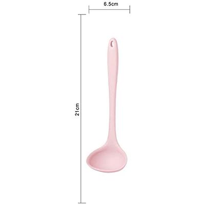 RORPOIR 4pcs Silicone Spoon Silicone Eating Spoon Feeding Spoons Multitools  Silicone Mixing Spoon Salad Spoons Tableware Spoon Long Handle Spoon Baby