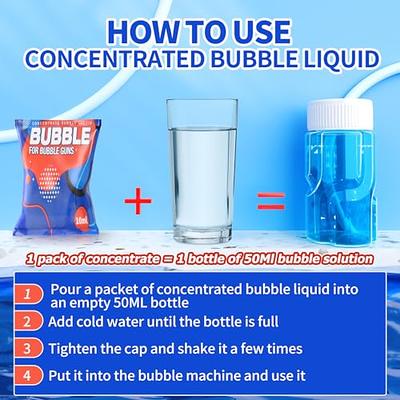 Bubble Gun with 2 Pack Bubble Liquid, Bubble Machine for Toddlers