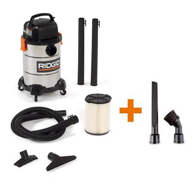 BLACK+DECKER 4 Gal. Poly Wet/Dry Vacuum with Blower Port and Hose