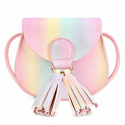 mibasies Kids Glitter Purse for Little Girls Toddler Crossbody Bags