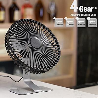 JISULIFE Small Desk Fan, Portable USB Rechargeable Fan, 160° Tilt Folding  Personal Mini Fan with 2000mAh Battery, Strong Wind, Ultra Quiet, 4 Speed  Modes for Office, Home, Camping - White - Yahoo Shopping