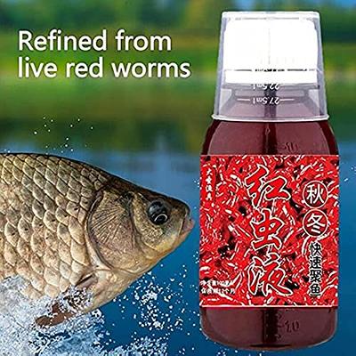 ABENERY Red Worm Liquid Bait, Fish Scent Bait Fish Additive