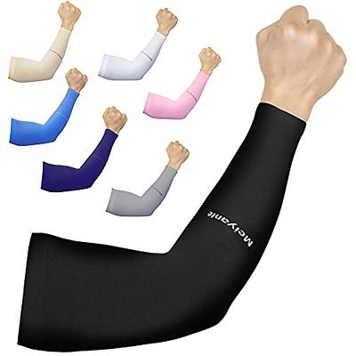 2 Pairs UV Protection Cooling Arm Sleeves Compression Sun Sleeves for Men  Women Youth, Tattoo Cover Up, UPF 50