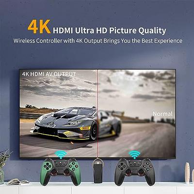 4K HDMI TV Game Stick Built-in 64GB 20000+ Video Games Console Wireless  Gamepad