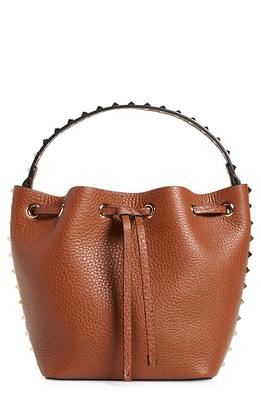 Valentino Garavani Grainy Calfskin VSling Medium Top Handle Bag Poudre 