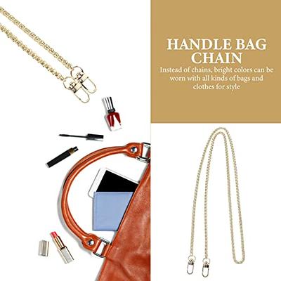 Leather+Metal Chain Purse Handle Replacement Metal Gold Chain