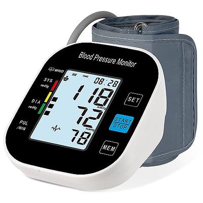 Blood Pressure Monitor, PANACARE Automatic Blood Pressure Machine for Upper  Arm, Adjustable Digital BP Cuff Kit, Adjustable Cuff Large Arm Tri-Color