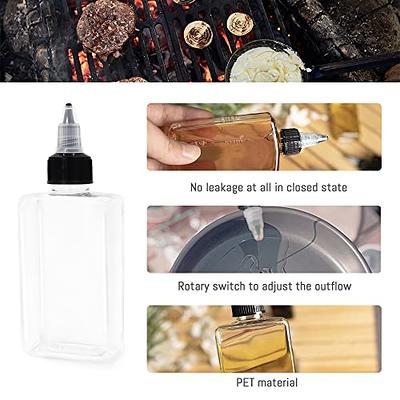 4pcs Portable Seasoning Squeeze Bottle, Mini Translucent Sauce Bottle For  Outdoor Camping