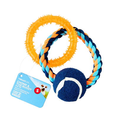 Leaps & Bounds Tough Monkey with Rope Tug Dog Toy