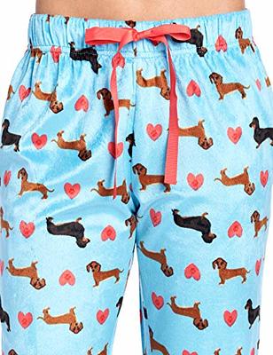 Ashford & Brooks Women's Plush Mink Fleece Pajama Sleep Pants - Turquoise  Dog Love - Medium - Yahoo Shopping