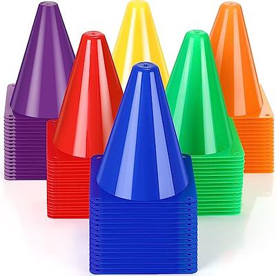 40 Pieces Small Orange Cones for Sports 7 Inch Football Cones Bike Obstacle  Training Cone Plastic Traffic Cone Agility Cones for Sports Skating Indoor
