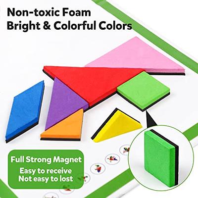 Tangrams For Kids Ages 4-8 Geometric Shape Magnetic Puzzles