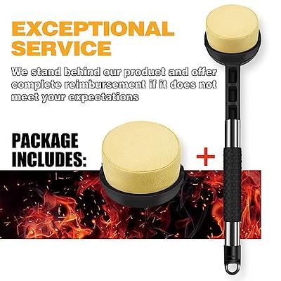 Grillart Grill Brush and Scraper with Deluxe Handle, Safe Wire Grill Brush BBQ Cleaning Brush Grill Grate Cleaner for GAS Infrared Charcoal Porcelain