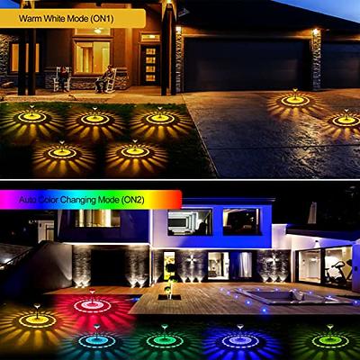 SUNVIE 12W Low Voltage Landscape Lighting RGB Color Changing LED