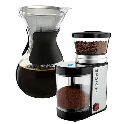 Conical Burr Coffee Grinder, Anti-Static Electric Coffee Bean Grinder for  Mess-Free Use, Automatic Coffee Grinder with 35 Settings for Espresso