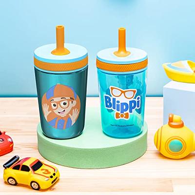 Zak Designs Disney Lilo and Stitch Kelso Tumbler Set, Leak-Proof Screw-On Lid with Straw, Bundle for Kids Includes Plastic and Stainless Steel Cups