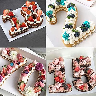 3D Number Cake Molds Silicone Baking Pan for Birthday Wedding