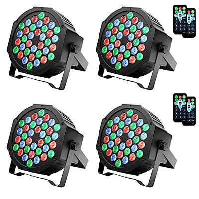 Disco Lights Party Lights QinGerS Dj Stage Light 7 Colors Sound Activated  for Christmas KTV Club Lights Romantic Decoration 2pcs