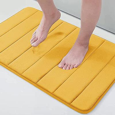 Buganda Memory Foam Bath Mat Rug, 30 x 20, Ultra Soft and Non-Slip Bathroom  Rugs, Water Absorbent and Machine Washable Bath Rug for Bathroom, Shower,  and Tub, Yellow - Yahoo Shopping