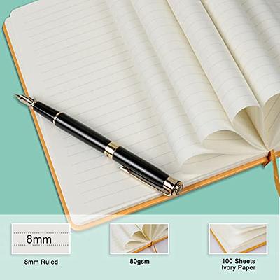 Hardcover Spiral Notebook, College Ruled Notebook Journal with 320