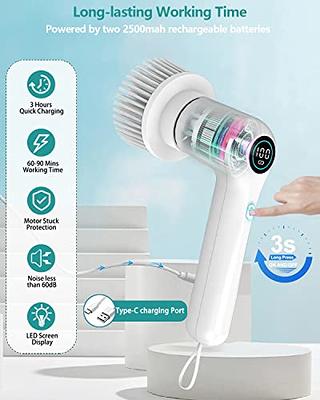Electric Spin Scrubber Cordless Power Scrubber Handheld Electric Cleaning  Brush, Shower Cleaner Brush with 6 Replaceable Brush Heads and 2 Rotating  Speeds for Tile, Tub, Dish, Sink, Grout, Kitchen - Yahoo Shopping