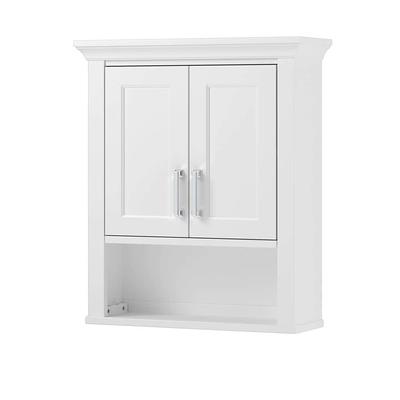 Basicwise 23.5 in. W x 8 in. D x 28.25 in. H Bathroom Storage Wall