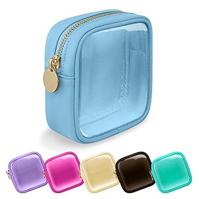 YESMET Small Makeup Bag, Clear Mini Makeup Bag for Purse, Cute