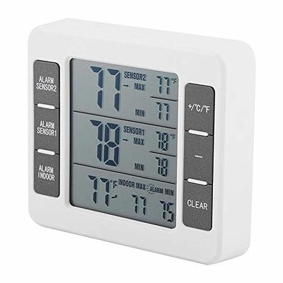 AcuRite Digital Wireless Fridge and Freezer Thermometer with Alarm