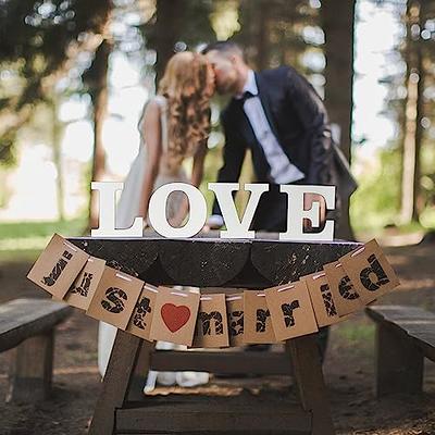 Romantic Wooden Letters For Crafts, Weddings, And Home Decor