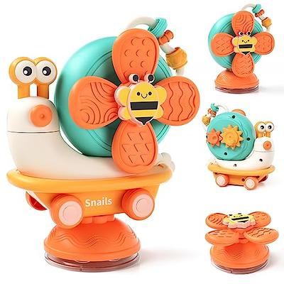 Suction Cup Spinner Toys for Baby,Baby Fidget Spinner Suction,Window  Spinner Toys for Toddlers 1-3,Sensory Bath Toys Gift for 1 2 3 Year Old
