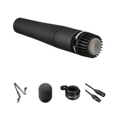 Shure SM57-LC Dynamic Vocal Microphone Broadcaster Kit