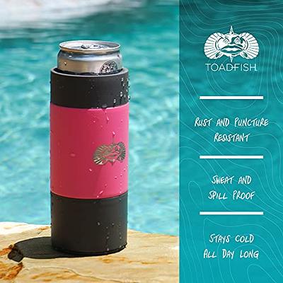 Toadfish Slim Non-Tipping Can Cooler for 12oz Cans - Suction Cup Cooler For  Beer & Soda - Stainless Steel Double-Wall Vacuum Insulated Cooler - Sturdy  Beverage Holder (Pink) - Yahoo Shopping