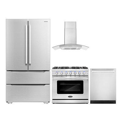 3 Piece Kitchen Appliance Package with 30 Freestanding Gas Range 30 Wall  Mount Range Hood & 20 Electric Air Fryer Toaster Oven - Yahoo Shopping
