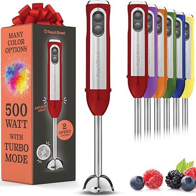 Wancle Immersion Hand Blender Electric 500Watt for Soup, Smoothie, Puree,  Baby Food