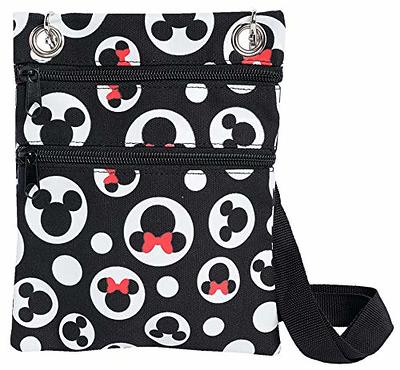 Disney Mickey Mouse Classic Silly Mickey Face Adult Black Crossbody Mini  Messenger Bag : Target